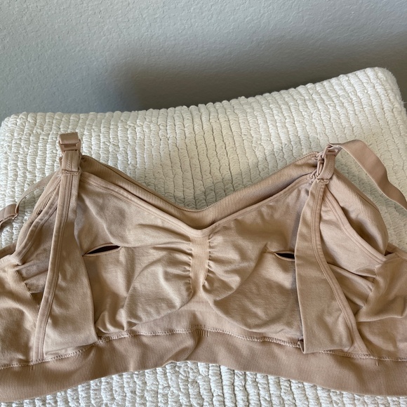 Kindred Bravely Pumping and Nursing Bra Women's XL Beige Hands Free - Picture 4 of 7